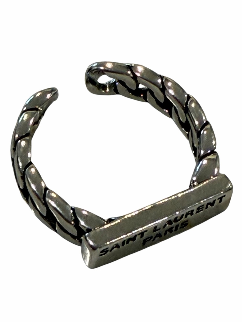 YSL Saint Laurent Paris chain-link ring size 6.5 - Picture 4 of 8